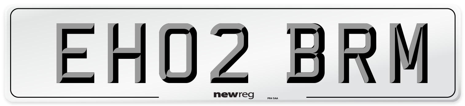 EH02 BRM Number Plate from New Reg
